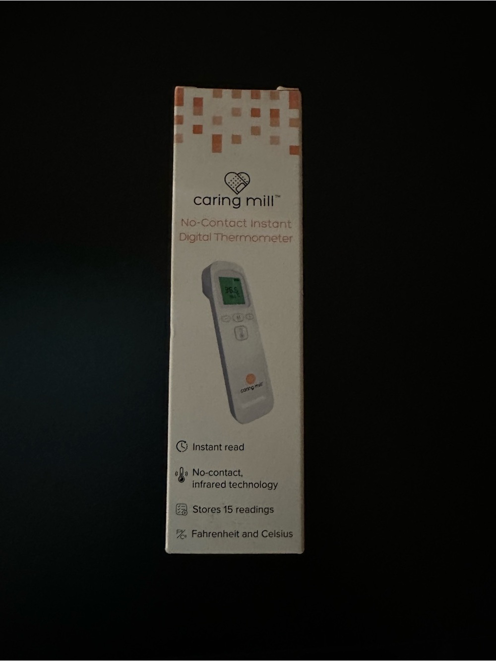 Caring Mill No-Contact Instant Digital Thermometer - White